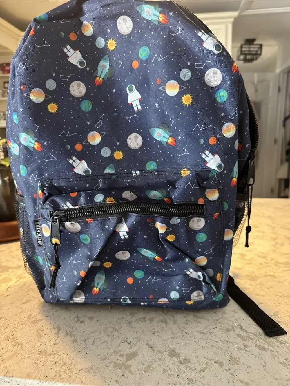 Planet Sun, Moon, And Stars Backpack Three Compartment Boys Or Girls
